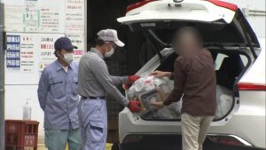 京都丹波地方の路上はゴミが散乱し、直接持ち込みの混雑が原因と判明！