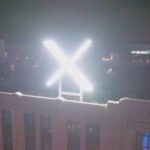 旧ツイッター「X」本社の眩しすぎる新看板、わずか4日で撤去される