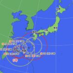 台風6号、進路未定とは?高気圧の影響で進行スピードが遅くなっている原因とは