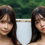 【画像】双子ちゃんの森ふう花と柊ききが水着でグラビア初共演！