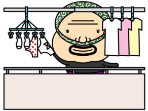 【画像】下着泥棒さん、家に設置された「忍び返し」に引っかかって大量出血、逮捕されるww