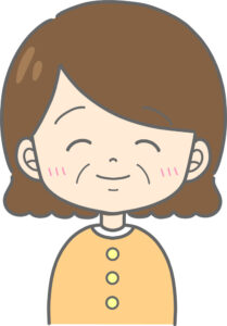 このおばさんのおっぱい服の上から揉みたい?