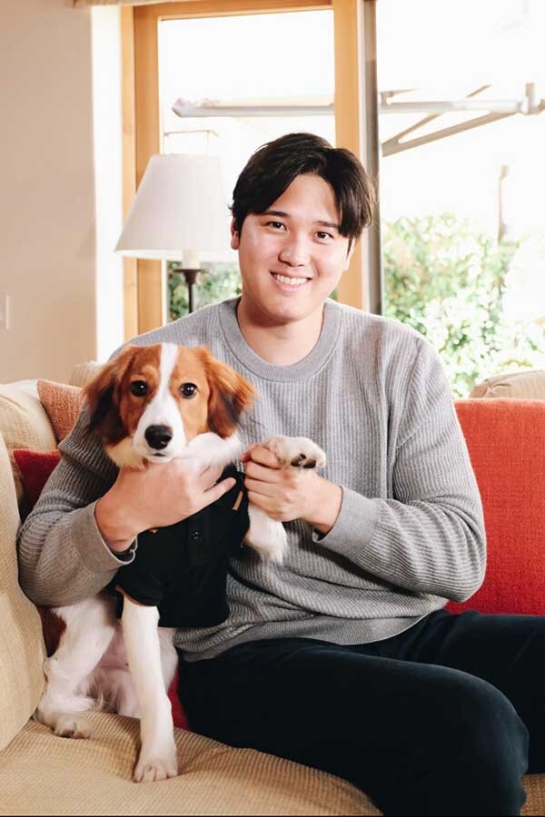 【画像】大谷翔平さん、愛犬とのツーショットはこちら！