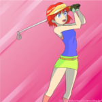 牧野真莉愛の黒タイツゴルフフェア姿が水着よりエロいwwwwwwwwwwwwwwwwwwwwwwwwwwwwwwwww