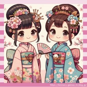 【画像】メスガキ、乳繰り合う