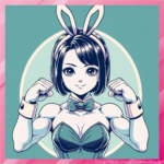 【画像】バニーガールさん、程よい肉付きと筋肉がエチエチ