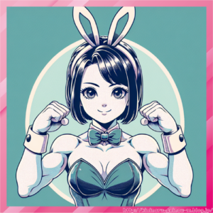 【画像】バニーガールさん、程よい肉付きと筋肉がエチエチ