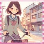 サドルに直で乗ってる通学JKエッッッロ