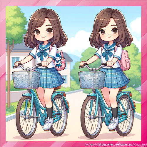 【悲報】女子高生さん、とんでもない自転車の運転をしてしまう