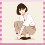 【画像】胸元見えておっぱい隠すやつ