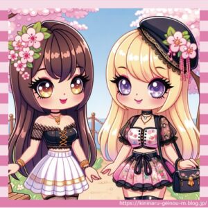 【画像】地雷系JK ✕ ギャル系JK