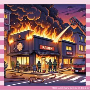 【画像】ラーメン二郎・歌舞伎町店で火災が発生　店内の客がとんでもないことに