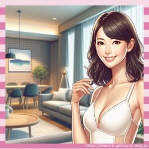 ババアの谷間で勃起する