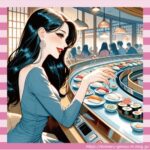 【画像】セクシー女子さん、回転寿司でやらかしてしまうｗｗｗ