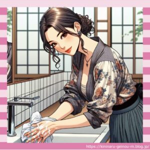 【画像】ババアの手洗いガン見するwww