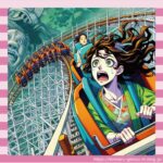 【悲報】まんさん、絶叫マシンでズボンが脱げてお尻が丸出しに