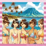 【画像】女子大生、初海外に大はしゃぎ