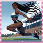 【画像あり】イタリアの女子走り幅跳び選手(美女)さん、跳んだ後、Tバック状態になってしまう