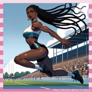 【画像あり】イタリアの女子走り幅跳び選手(美女)さん、跳んだ後、Tバック状態になってしまう