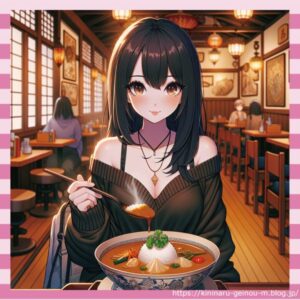 【画像】JKさん、とんでもないカレーの食べ方をしてしまう