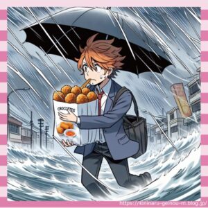 【画像】台風コロッケとかいうクソ寒い文化ｗｗｗｗｗｗｗｗｗｗ