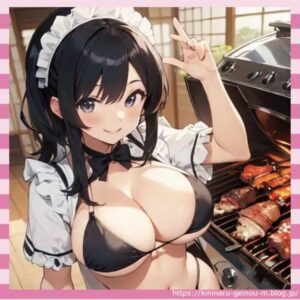 【画像】メイドさんたちのBBQ、エロ楽しそう