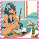 【画像】お前らが帰宅したらリビングでこの女がカップ麺食ってたらどうする？