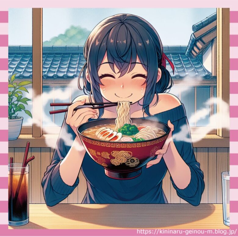 女子さんラーメンの食べ方ｗｗｗｗ