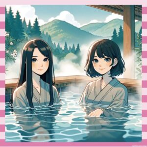 【画像】地上波の温泉番組で女の子2人が手ブラしてしまうwww