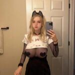 【画像】ロシアJKさん、お乳がデカすぎてシャツに収まらない