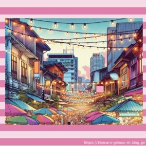 【画像】バンコクの歓楽街、男の楽園過ぎて草www