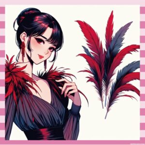 【画像】マギーさん、上半身裸で赤い羽根でおっぱいを隠すwwwwwwwwwwwwwwwwwwwwwww