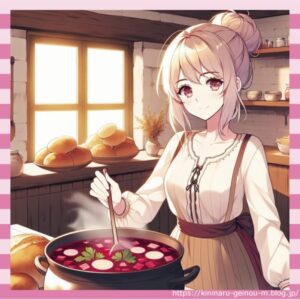 【画像】女の子「ボルシチ出来たわよ~あたたかいうちに食べる?」