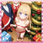 【画像】お騒がせセレブのパリス・ヒルトン、全裸にリボン姿でクリスマスを祝福