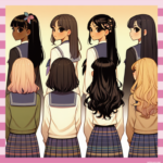 【朗報】ムチムチJDさん、5人並んでお尻をプリプリさせてしまう