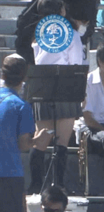 【gif】野球大会でJKがパンチラ