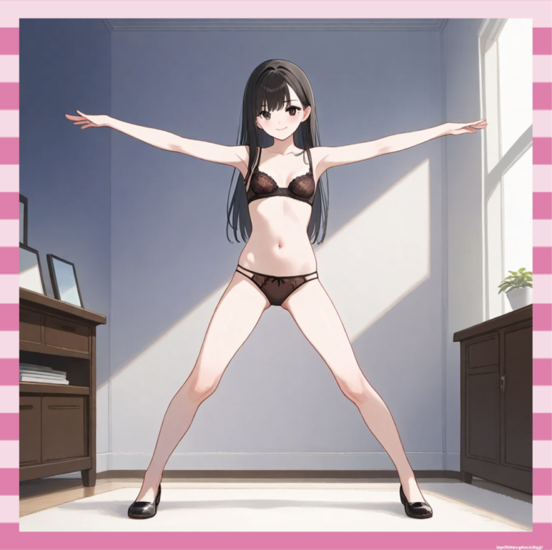 スレンダー美女