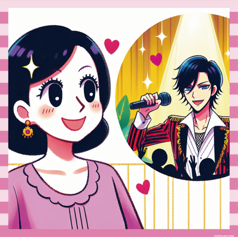 男性アイドルの追っかけ