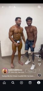 【画像】片腕のボディビルダー、普通にマッチョ