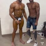 【画像】片腕のボディビルダー、普通にマッチョ