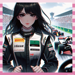 【画像19枚】JKのレーサードライバーのお胸が大きくなりレース以上の注目を集める