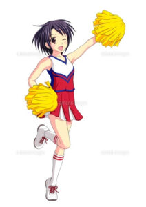 【画像】チアガールちゃん、暑さで露出全開！？