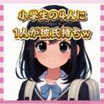 【悲報】最近の小学生、彼氏彼女がいる率がヤバすぎるwwwwww