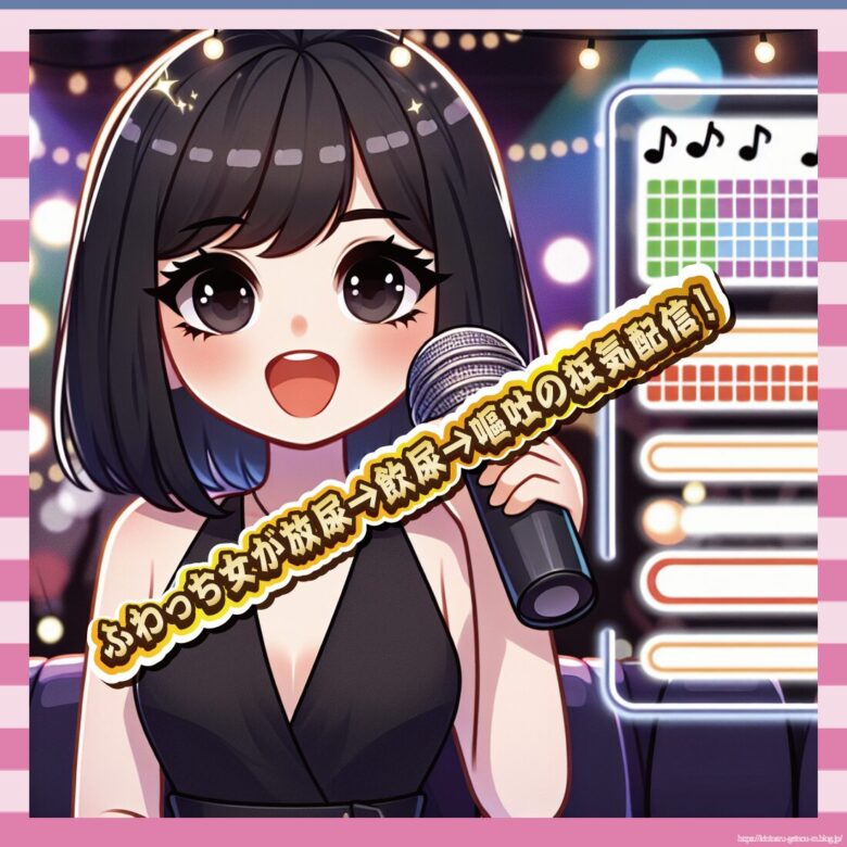 ふわっち女が放尿→飲尿→嘔吐の狂気配信!-イメージ