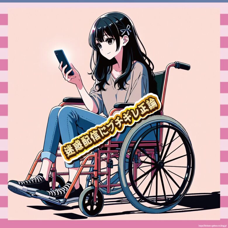 【悲報】車椅子アイドルさん、配信者の皿ション行為にブチ切れ