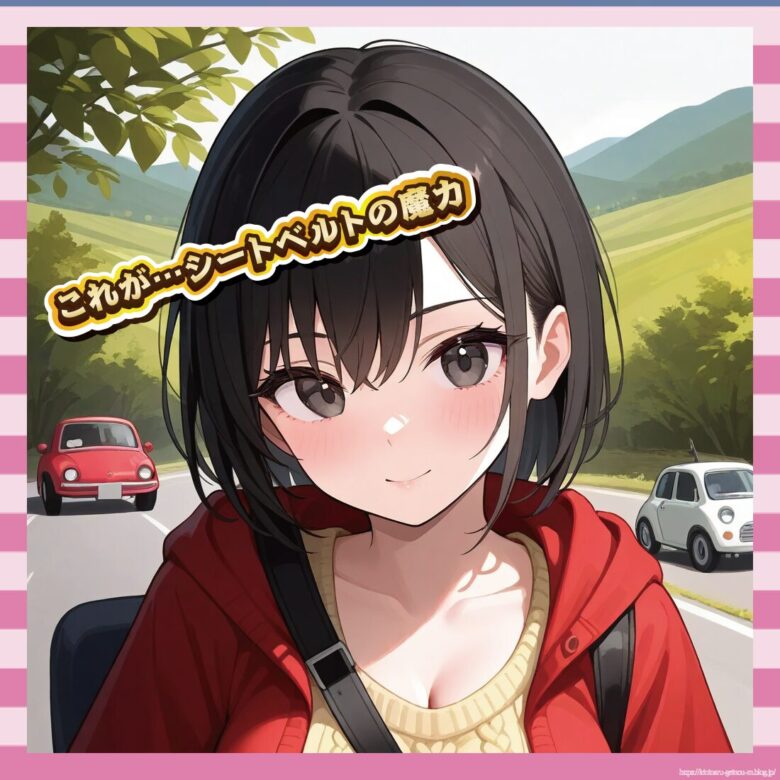 【画像】シートベルトがパイスラになる問題、天羽希純さんで検証してみたwww