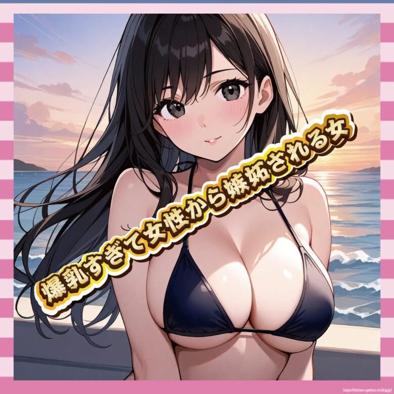 爆乳すぎて女性から嫉妬される女-イメージ