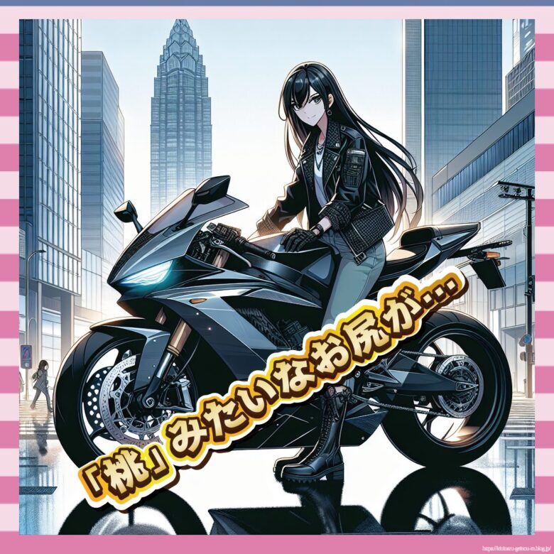 【画像10枚】美尻バイク女子、タイヤに巻き込まれた結果wwww