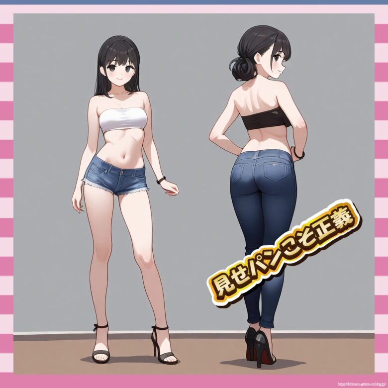 【朗報】ローライズ再流行!お尻の谷間見せ始める【画像10枚】