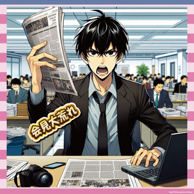 大荒れ会見-イメージ